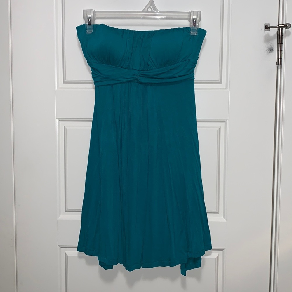 (3 for $12) Teal Strapless Dress
